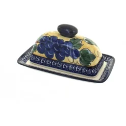 Blue Rose Polish Pottery 1377 Zaklady Butter Dish -Blue Rose Pottery Store GUEST 20119dab b1de 4f1d a307 f1a6186e6064