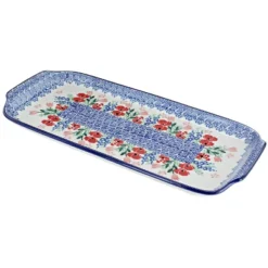 Blue Rose Polish Pottery 410 Ceramika Artystyczna Bread Tray -Blue Rose Pottery Store GUEST 201a11be 329c 4047 9148 3d5e2af42dd3