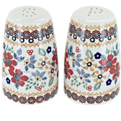 Blue Rose Polish Pottery S086 Manufaktura Salt And Pepper Shakers -Blue Rose Pottery Store GUEST 2148370a 66d0 42ab 8515 5b5d61cd8064