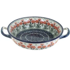 Blue Rose Polish Pottery C40 Ceramika Artystyczna Mini Casserole Dish With Handles -Blue Rose Pottery Store GUEST 216f2dda 7091 496e 97c1 9f2df58a40f5