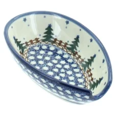 Blue Rose Polish Pottery 381 Ceramika Artystyczna Small Spoon Rest -Blue Rose Pottery Store GUEST 2226c58f 3616 4f68 b8bd bd81e1cc3221