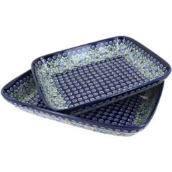 Blue Rose Polish Pottery 3700 Zaklady Rectangular Baker Set -Blue Rose Pottery Store GUEST 22945d37 2c3f 4304 87ed 2c39b88556dd