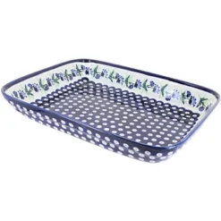Blue Rose Polish Pottery 372 Zaklady Large Rectangular Baker -Blue Rose Pottery Store GUEST 2335c887 f231 44ce aa89 0356da856a94