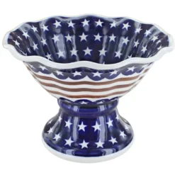 Blue Rose Polish Pottery 1721 Zaklady Small Pedestal Bowl -Blue Rose Pottery Store GUEST 24fd4c4a fd1c 44f9 87f0 ced79676d890