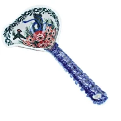 Blue Rose Polish Pottery 561-Ceramika Artystyczna Gravy Ladle