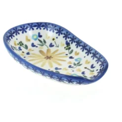 Blue Rose Polish Pottery 55d WR Unikat Small Spoon Rest -Blue Rose Pottery Store GUEST 273f2183 1bb7 4f4a 850e a13040e71b91