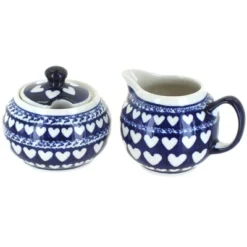 Blue Rose Polish Pottery 694-711 Zaklady Cream & Sugar Set -Blue Rose Pottery Store GUEST 279897a2 b07e 4c1a 83c3 4c038860fdac