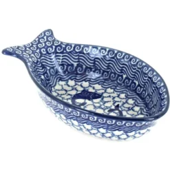Blue Rose Polish Pottery E25 Ceramika Artystyczna Medium Fish Dish -Blue Rose Pottery Store GUEST 2a55dad8 2889 43ca b770 4ee7f1578d0a