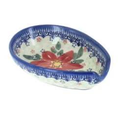 Blue Rose Polish Pottery 89 Vena Small Spoon Rest -Blue Rose Pottery Store GUEST 2ac76401 f1e0 4482 8d54 972da86952b4