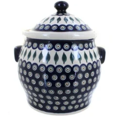 Blue Rose Polish Pottery 1101 Zaklady Cookie Jar