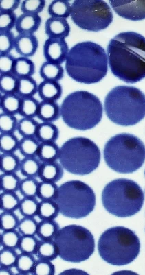 Blue Rose Polish Pottery 2000 Zaklady Small Square Container