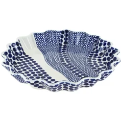 Blue Rose Polish Pottery 1331 Zaklady Scallop Quiche Dish -Blue Rose Pottery Store GUEST 2dd0af4b b5b5 45f9 89f8 c414ba616788