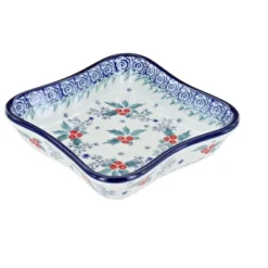 Blue Rose Polish Pottery 630 Ceramika Artystyczna Small Square Dish -Blue Rose Pottery Store GUEST 2e8a08ac 3aa3 45a8 973b 095e00af7f40