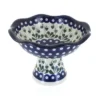 Blue Rose Polish Pottery 660 Ceramika Artystyczna Small Pedestal Dish -Blue Rose Pottery Store GUEST 2ef6bb55 d908 4c35 9443 26a39538914a