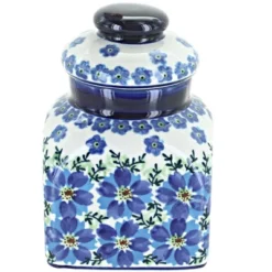 Blue Rose Polish Pottery 2000 Zaklady Small Square Container -Blue Rose Pottery Store GUEST 31397806 2824 4481 8ed0 fcb72e824e8a