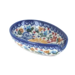 Blue Rose Polish Pottery 89 Vena Small Spoon Rest -Blue Rose Pottery Store GUEST 331e0e32 9267 4ab3 bbec ee4236a03890
