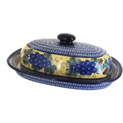 Blue Rose Polish Pottery 941 Zaklady Bread Container -Blue Rose Pottery Store GUEST 33594fe3 a896 4ba1 87e5 1c62445665b1