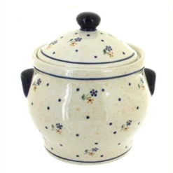 Blue Rose Polish Pottery 1098 Zaklady Medium Canister -Blue Rose Pottery Store GUEST 33fd8341 cb0b 4ae7 83aa 399466e1ccab