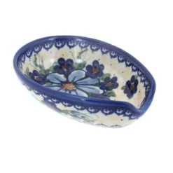 Blue Rose Polish Pottery 89 Vena Small Spoon Rest -Blue Rose Pottery Store GUEST 3473718e f9ba 46ec ab36 a5de4231cc54