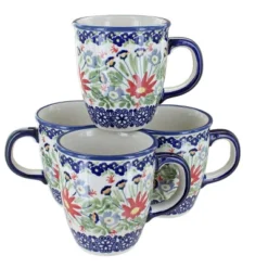 Blue Rose Polish Pottery K081 Manufaktura Mug Set -Blue Rose Pottery Store GUEST 357021ea a772 4f2f 9521 a5b067b0289e