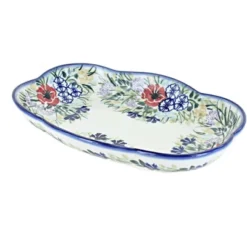 Blue Rose Polish Pottery 11E WR Scallop Dish -Blue Rose Pottery Store GUEST 3571ba08 f8c4 436c 8b32 d055cce01a26