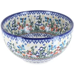 Blue Rose Polish Pottery 74 Vena Medium Serving Bowl -Blue Rose Pottery Store GUEST 357c42f1 ad47 49e3 8697 1851bc3dff60