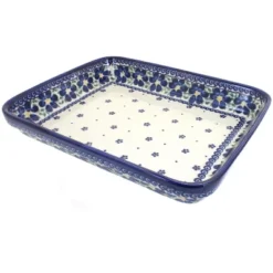 Blue Rose Polish Pottery 150 Vena Medium Rectangular Baker -Blue Rose Pottery Store GUEST 359581be 1a1e 4ac5 b48b fa2fe7245d39