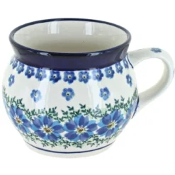 Blue Rose Polish Pottery 910 Zaklady Bell Shaped Mug -Blue Rose Pottery Store GUEST 35ac4ace 14cf 4092 a56e 1af5aa617acd