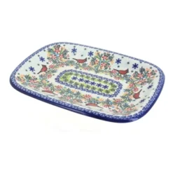 Blue Rose Polish Pottery 120 Vena Medium Rectangular Serving Platter -Blue Rose Pottery Store GUEST 35b7ea91 5a94 4a4c 9dd2 89f46e62c4eb