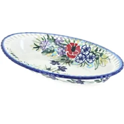 Blue Rose Polish Pottery 32C WR Unikat Small Oval Dish -Blue Rose Pottery Store GUEST 35c71e2c 02b7 469c b3e9 ece97a7a982a