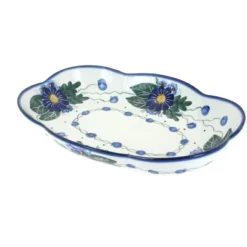 Blue Rose Polish Pottery 11E WR Scallop Dish -Blue Rose Pottery Store GUEST 3802ea8d 46cc 40a4 8db4 4635ea2f93fa