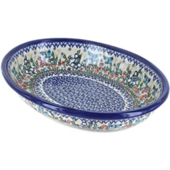 Blue Rose Polish Pottery 151 Vena Oval Baker -Blue Rose Pottery Store GUEST 38130aae 642f 46e5 b8aa 4f904f016d31