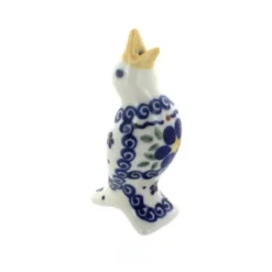 Blue Rose Polish Pottery 336 Vena Pie Bird