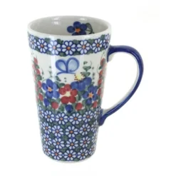 Blue Rose Polish Pottery 468 Vena Large Coffee Mug -Blue Rose Pottery Store GUEST 396bd526 4556 448f 9945 93b9a129b377