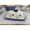 Blue Rose Polish Pottery M074 Manufaktura Butter DIsh -Blue Rose Pottery Store GUEST 3a095581 b368 47be 952f c8fbb464850b