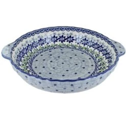 Blue Rose Polish Pottery Z148 Manufaktura Pie Plate With Handles -Blue Rose Pottery Store GUEST 3af2ee9b 8f37 4d89 8ed9 a0480426d744