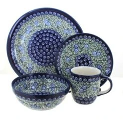 Blue Rose Polish Pottery Zaklady Dinnerware (16 PC) -Blue Rose Pottery Store GUEST 3afd3b0e 5ed0 46ee aee3 9b237b363dc0