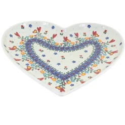 Blue Rose Polish Pottery 393 Vena Large Heart Plate -Blue Rose Pottery Store GUEST 3b8b3b39 20e2 45a1 ad98 1409288e438e