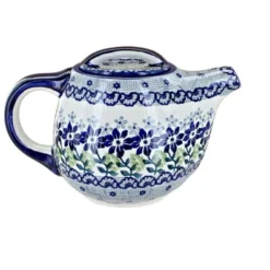 Blue Rose Polish Pottery C035 Manufaktura Individual Teapot