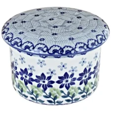 Blue Rose Polish Pottery M136 Manufaktura French Butter Dish -Blue Rose Pottery Store GUEST 3d64d3b9 3578 4403 a1e5 7469cb78762b