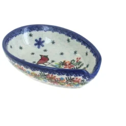 Blue Rose Polish Pottery 89 Vena Small Spoon Rest -Blue Rose Pottery Store GUEST 3e4fc943 22d3 4b2e 9234 8a98b47114ea