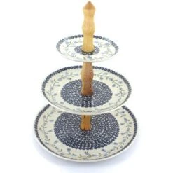 Blue Rose Polish Pottery P114 Manufaktura 3 Tier Dessert Stand 7 Blue Rose Polish Pottery P114 Manufaktura 3 Tier Dessert Stand -Blue Rose Pottery Store GUEST 3e511770 991e 4f7b a1a3 df80914ca296