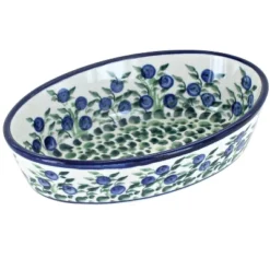 Blue Rose Polish Pottery 703 Zaklady Extra Small Oval Baker -Blue Rose Pottery Store GUEST 3f596fe7 42aa 4807 af3e 91c21ee3a79b