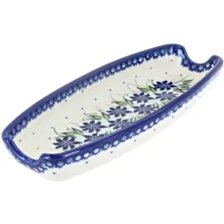 Blue Rose Polish Pottery 159-Vena Corn On The Cob Dish -Blue Rose Pottery Store GUEST 3f64bb71 2dfc 48b8 b31b d4e3ee445f70