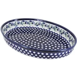 Blue Rose Polish Pottery 351 Zaklady Large Oval Baker -Blue Rose Pottery Store GUEST 3f97d425 823b 494f a7e7 6633d0419367