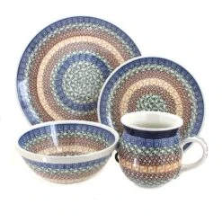 Blue Rose Polish Pottery Ceramika Artystyczna Dinnerware (16 PC) -Blue Rose Pottery Store GUEST 3ffeda77 fedc 4125 856f bdbf623fd50b