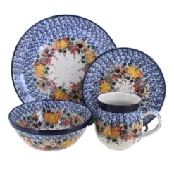 Blue Rose Polish Pottery Ceramika Artystyczna Dinnerware (4 PC) -Blue Rose Pottery Store GUEST 400f03d3 5b95 4be1 83a4 ea87e1eadefc