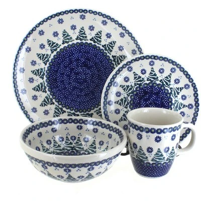 Blue Rose Polish Pottery Manufaktura Dinnerware (4PC) 10 Blue Rose Polish Pottery Manufaktura Dinnerware (4PC) - Image 8