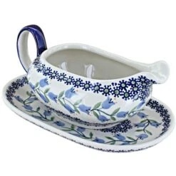 Blue Rose Polish Pottery S119 Manufaktura Gravy Boat & Plate 34 Blue Rose Polish Pottery S119 Manufaktura Gravy Boat & Plate -Blue Rose Pottery Store GUEST 40de2549 84e7 45f5 a81b 9416eba49164
