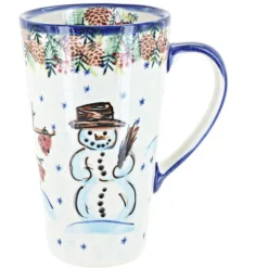 Blue Rose Polish Pottery 468 Vena Large Coffee Mug -Blue Rose Pottery Store GUEST 40eb3188 b396 4016 b0e1 e926c0d6976e